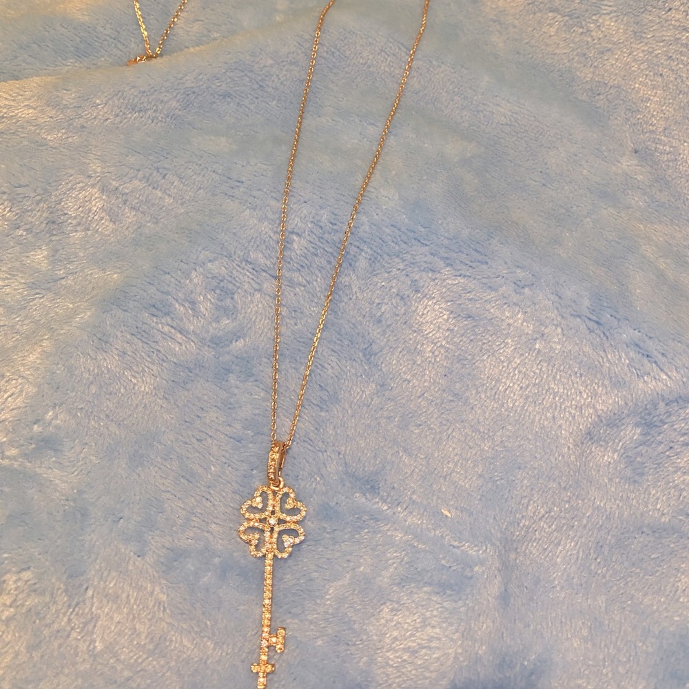 LC by Lauren Conrad antique pave key necklace